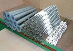 Radiation tube for secondary diffusion treatment