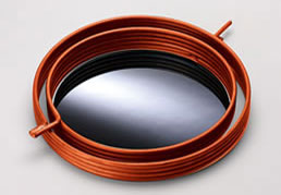 Non-inductive double coil heater